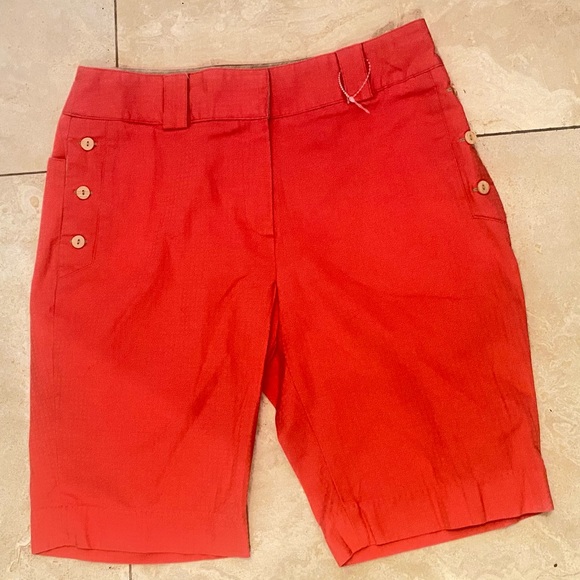 Sport Haley Shorts Sport Haley Coral Red Golf Shorts Sz 2 Poshmark
